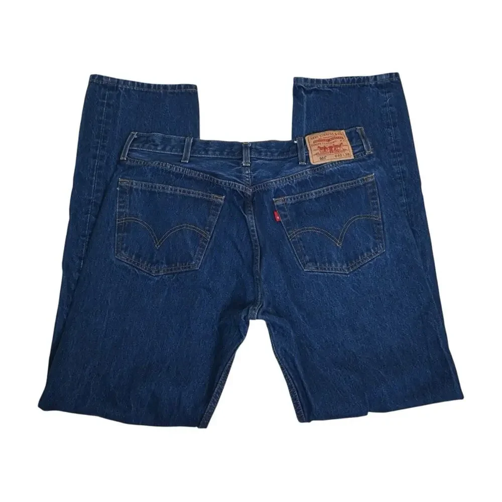 Levi's 501 Men's Button Fly Straight Leg Jean 40X38